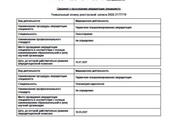 Аккредитация по психиатрии-наркологии